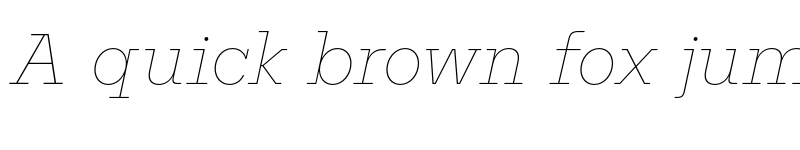 Preview of FONTSPRING DEMO - Nomos Slab Thin Italic font