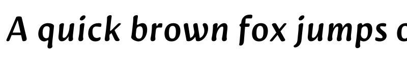 Preview of FONTSPRING DEMO - Novaletra Sans CF Demi Bold Italic font