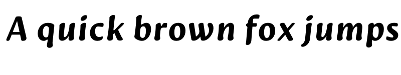 Preview of FONTSPRING DEMO - Novaletra Sans CF Ext Bold Italic font