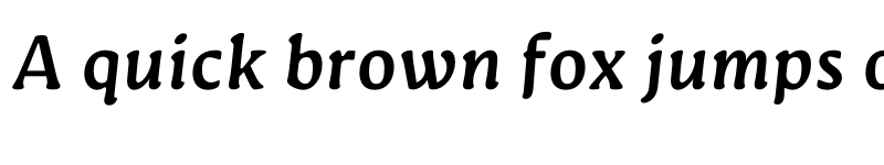 Preview of FONTSPRING DEMO - Novaletra Serif CF Demi Bold Italic font