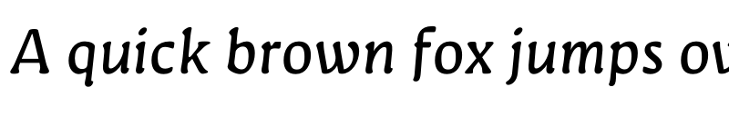 Preview of FONTSPRING DEMO - Novaletra Serif CF Italic font