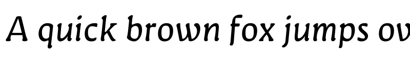 Preview of FONTSPRING DEMO - Novaletra Serif CF Light Italic font