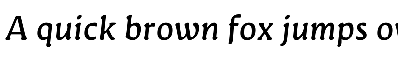 Preview of FONTSPRING DEMO - Novaletra Serif CF Medium Italic font
