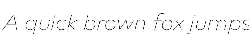 Preview of FONTSPRING DEMO - Novera Classic Thin Italic font