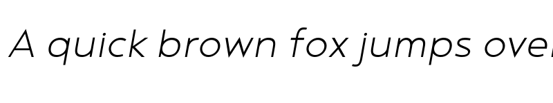 Preview of FONTSPRING DEMO - Noyh Geometric Light Italic font