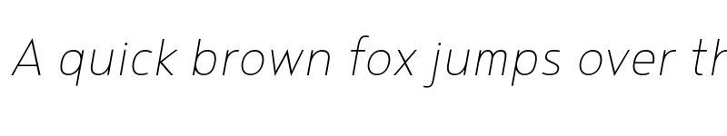 Preview of FONTSPRING DEMO - Noyh Geometric Slim ExtraLight Italic font