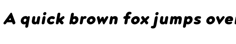 Preview of FONTSPRING DEMO - Noyh R Black Bold Italic font