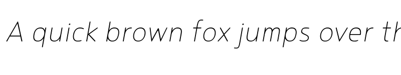 Preview of FONTSPRING DEMO - Noyh Slim R ExtLt Italic font