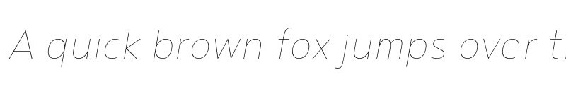Preview of FONTSPRING DEMO - Noyh Slim Thin Hairline Italic font