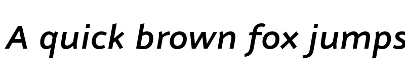 Preview of FONTSPRING DEMO - Nubian DemiBold Italic Italic font