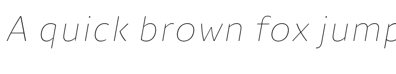 Preview of FONTSPRING DEMO - Nula Thin Italic Regular font