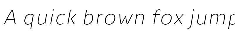 Preview of FONTSPRING DEMO - Nula UltraLight Italic Regular font