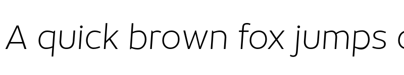 Preview of FONTSPRING DEMO - Object ExtraLight Oblique Regular font