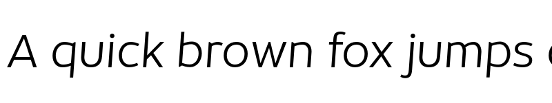 Preview of FONTSPRING DEMO - Object Light Oblique Regular font