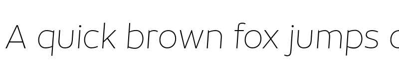 Preview of FONTSPRING DEMO - Object UltraLight Oblique Regular font