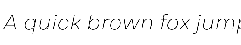 Preview of FONTSPRING DEMO - Oddval Text Hairline Italic font