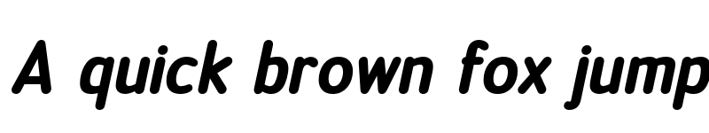 Preview of FONTSPRING DEMO - Official Black Italic font