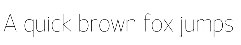 Preview of FONTSPRING DEMO - Official Hairline Regular font