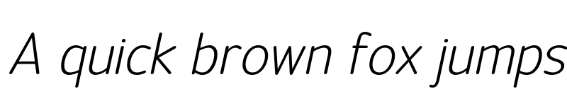 Preview of FONTSPRING DEMO - Official Light Italic font