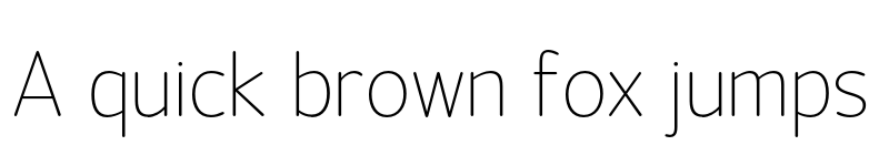 Preview of FONTSPRING DEMO - Official Thin Regular font