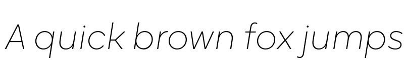 Preview of FONTSPRING DEMO - Oktah Neue UltraLight Italic font