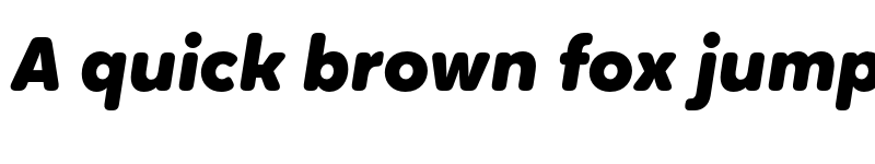 Preview of FONTSPRING DEMO - Oktah Round Black Italic font