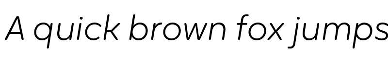 Preview of FONTSPRING DEMO - Oktah Round Light Italic font