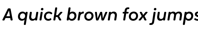 Preview of FONTSPRING DEMO - Oktah Round Medium Italic font