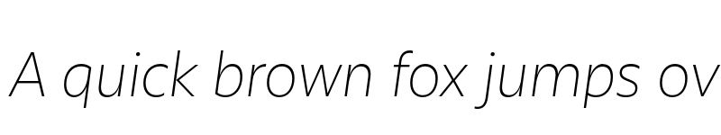 Preview of FONTSPRING DEMO - Olivetta ExtraLight It Regular font