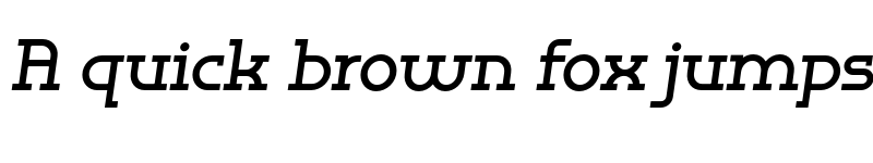 Preview of FONTSPRING DEMO - Omni Serif Bold Slanted Regular font