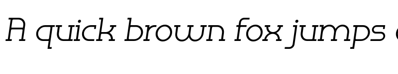 Preview of FONTSPRING DEMO - Omni Serif Light Slanted Regular font