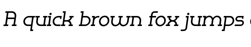 Preview of FONTSPRING DEMO - Omni Serif Medium Slanted Regular font