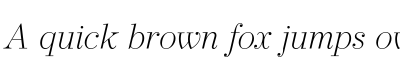 Preview of FONTSPRING DEMO - Operetta 12 Extra Light Italic font