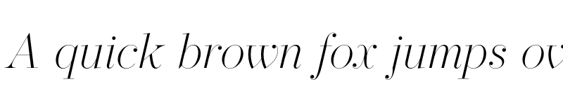 Preview of FONTSPRING DEMO - Operetta 32 Extra Light Italic font