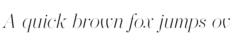 Preview of FONTSPRING DEMO - Operetta 52 Extra Light Italic font