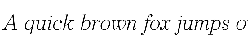 Preview of FONTSPRING DEMO - Operetta 8 Extra Light Italic font