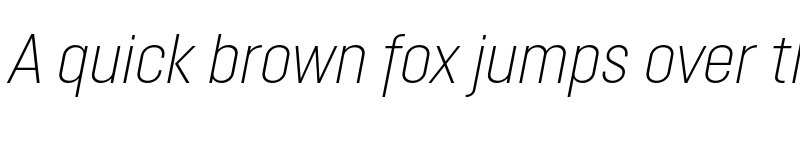 Preview of FONTSPRING DEMO - Opinion Pro Cn ExLt Italic font