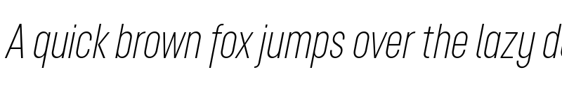 Preview of FONTSPRING DEMO - Opinion Pro ExCn ExLt Italic font
