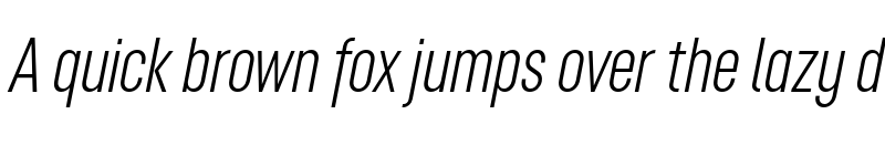 Preview of FONTSPRING DEMO - Opinion Pro ExCn Lt Italic font
