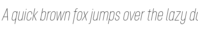 Preview of FONTSPRING DEMO - Opinion Pro ExCn Th Italic font