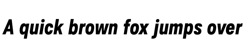 Preview of FONTSPRING DEMO - Ordina Compressed Extrabold Italic font