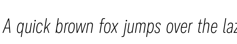 Preview of FONTSPRING DEMO - Ordina Compressed Extralight Italic font