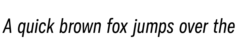 Preview of FONTSPRING DEMO - Ordina Compressed Italic font