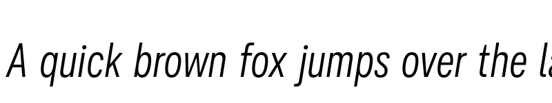 Preview of FONTSPRING DEMO - Ordina Compressed Light Italic font
