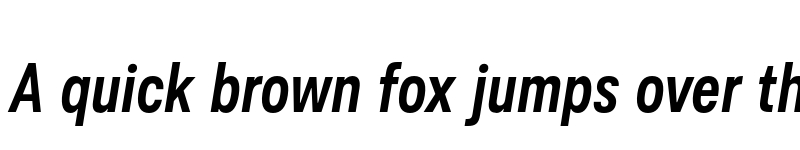 Preview of FONTSPRING DEMO - Ordina Compressed Semibold Italic font