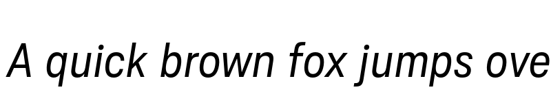 Preview of FONTSPRING DEMO - Ordina Condensed Italic font