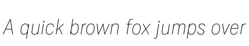 Preview of FONTSPRING DEMO - Ordina Condensed Thin Italic font