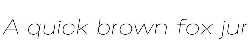 Preview of FONTSPRING DEMO - Ordina Expanded Thin Italic font