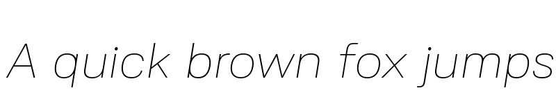 Preview of FONTSPRING DEMO - Ordina Thin Italic font