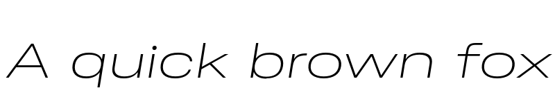 Preview of FONTSPRING DEMO - Ordina Wide Extralight Italic font